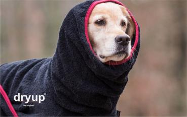 „Dryup Cape“ Trockencape - Hundebademantel schwarz